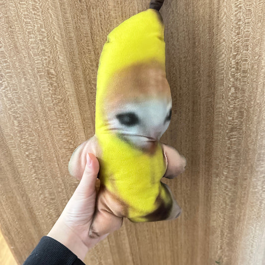 big banana cat plush toy