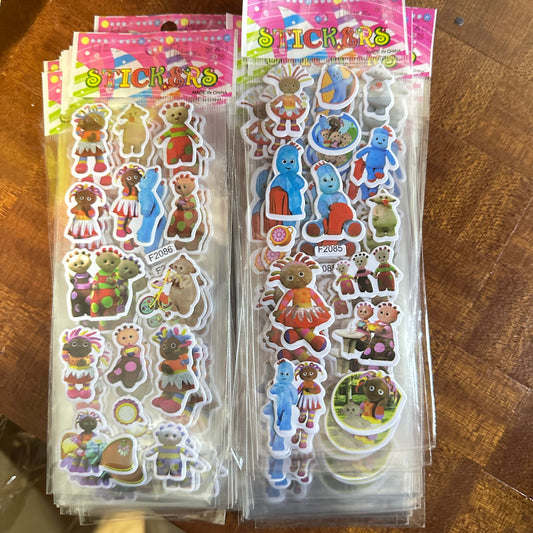 in the night garden stickers 10 pcs