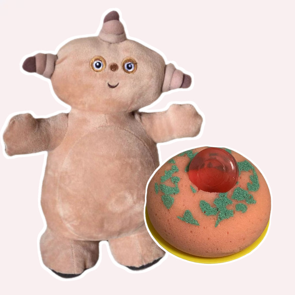 Makka pakka sponge and red soap Bath Toy (Worldwide shipping)